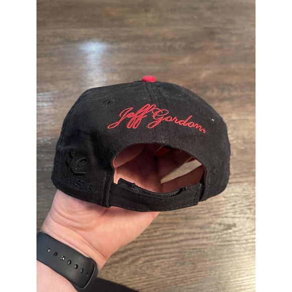Jeff Gordon 24 Cap Nascar Racing Hat Dupont Chase Authentic’s Black And Red - Picture 4 of 8